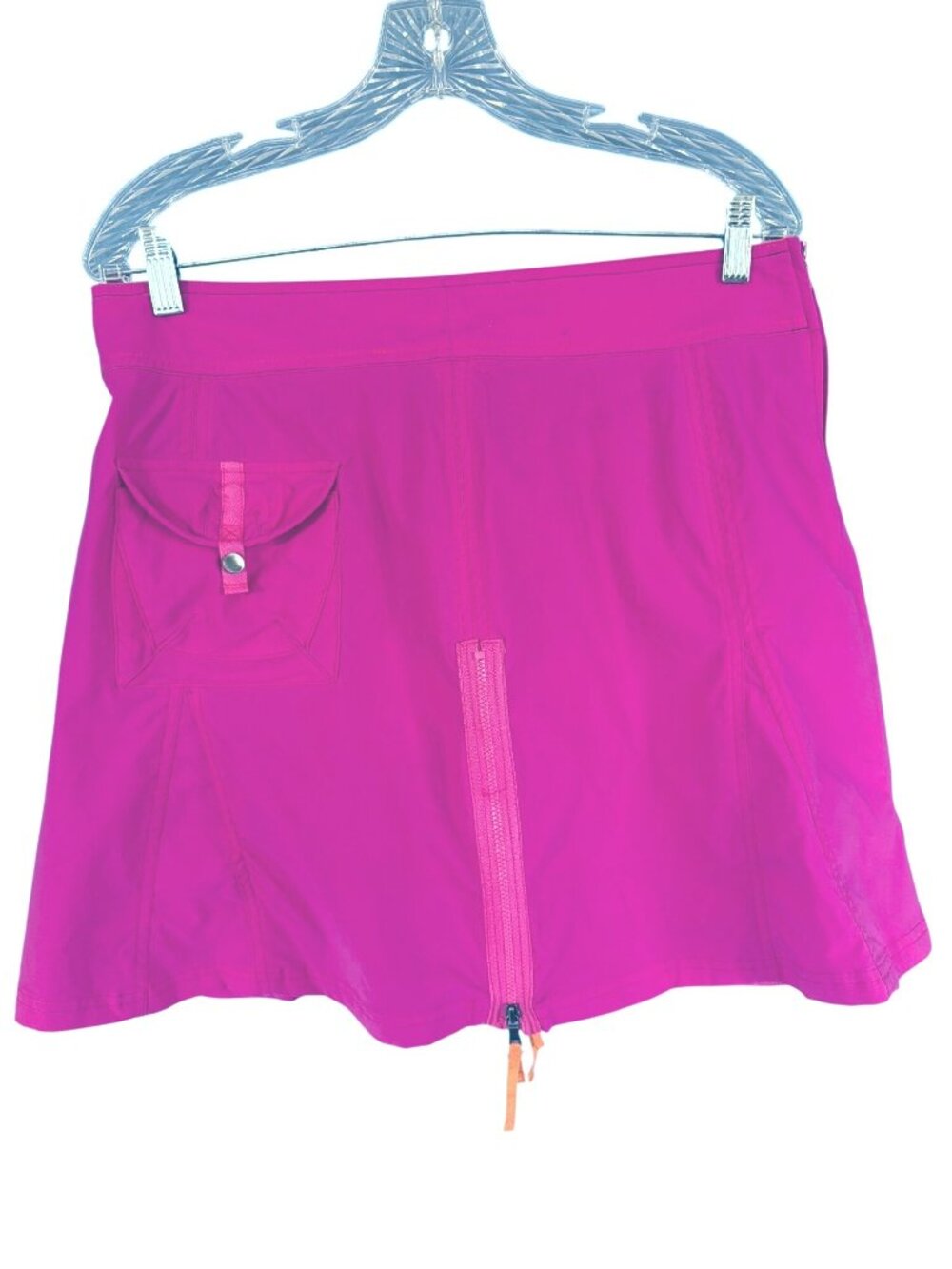 NWOT Title Nine Trail Mix Pink Athletic Travel Side Zip Cargo Skort Skirt 10 - Picture 12 of 13